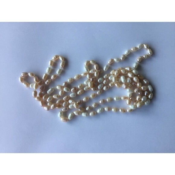 Long Strand Freshwater Pearl Necklace - Picture 5 of 5